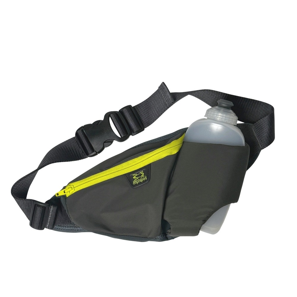 Amphipod Running Belt Water Bottle Fanny Pack‎ Gray Lightweight
